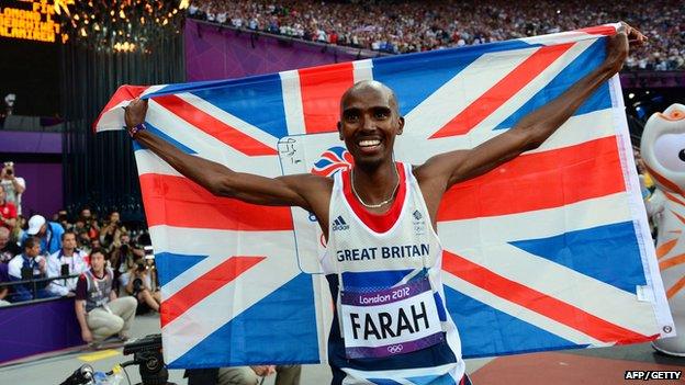 Mo Farah at the 2012 Olympics