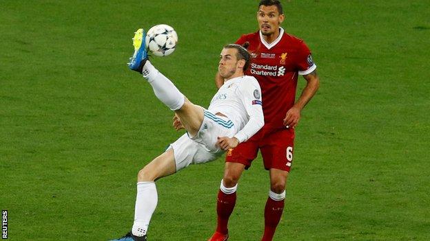 Gareth Bale scored with a spectacular overhead kick to help Real Madrid beat Liverpool in the 2018 Champions League final