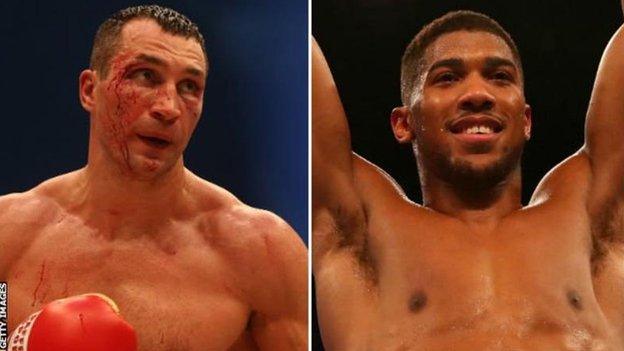 Wladimir Klitschko and Anthony Joshua