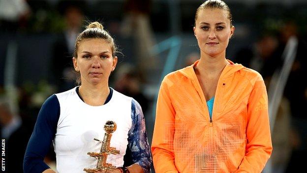 Simona Halep and Kristina Mladenovic