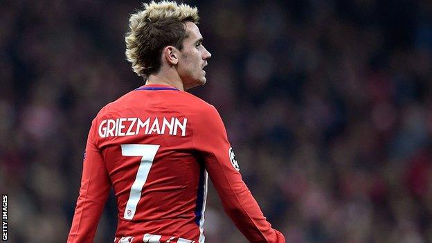 Atletico Madrid striker Antoine Griezmann