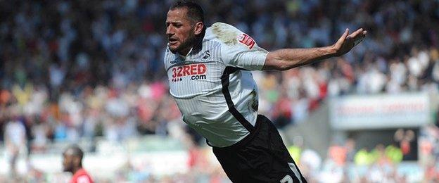 Shefki Kuqi's trademark as a player was his exuberant swallow dive after scoring a goal