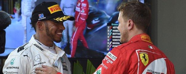 Hamilton and Vettel