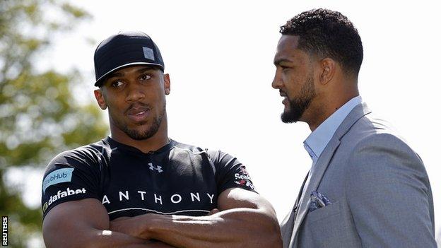 Anthony Joshua and Dominic Breazeale