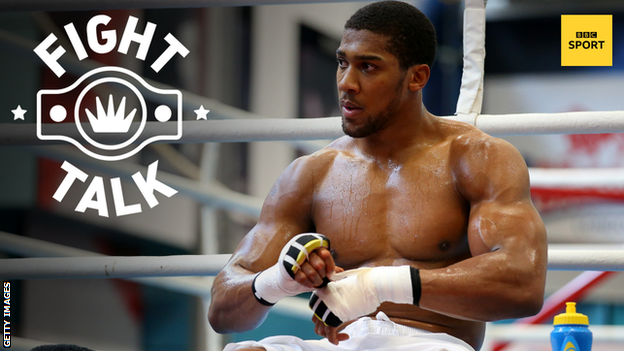 Anthony Joshua wraps his hands