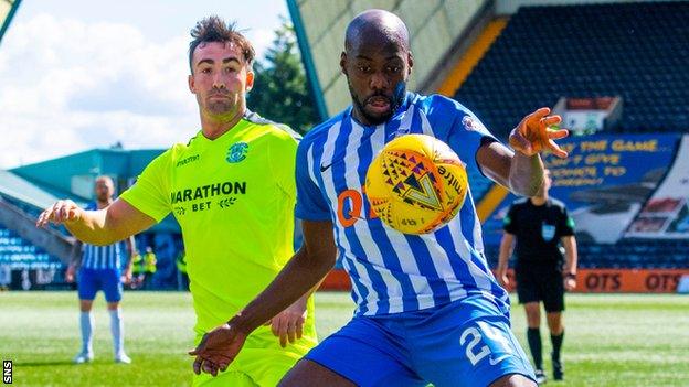 Youssouf Mulumbu in action for Kilmarnock