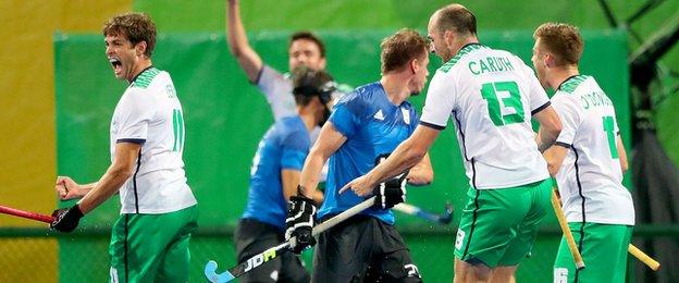 John Jermyn (left) was among the scorers for Ireland at the Olympic Games in Rio