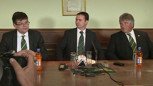 Plymouth Argyle unveil Derek Adams as manager