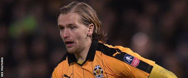 Cambridge United midfielder Luke Berry