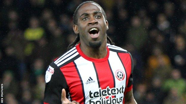 Clayton Donaldson celebrates his most recent goal