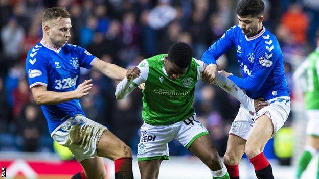 Stephane Omeonga made 27 appearances for Hibs across two spells