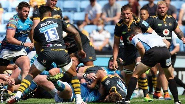 The nine-try final day extravaganza at the Ricoh Arena was highlighted by a rare try for Leicester and England prop Dan Cole