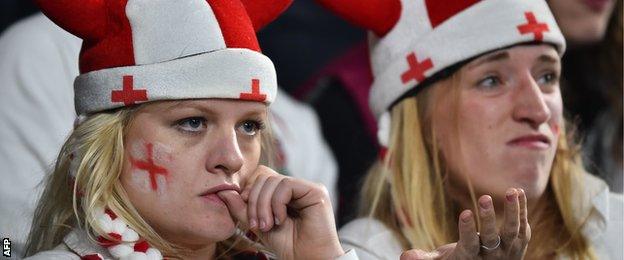 England fans at Twickenham