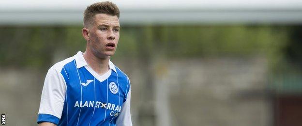 St Johnstone midfielder Kyle McClean