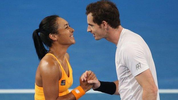 Heather Watson and Andy Murray