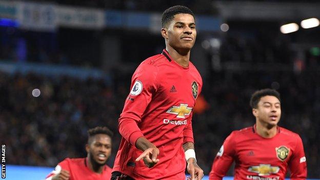 Marcus Rashford celebrates