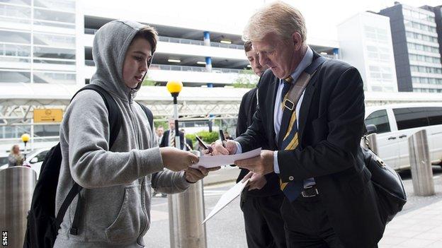 Scotland coach Gordon Strachan