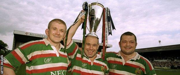 Graham Rowntree, Richard Cockerill and Darren Garforth