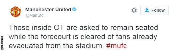 Manchester United tweet