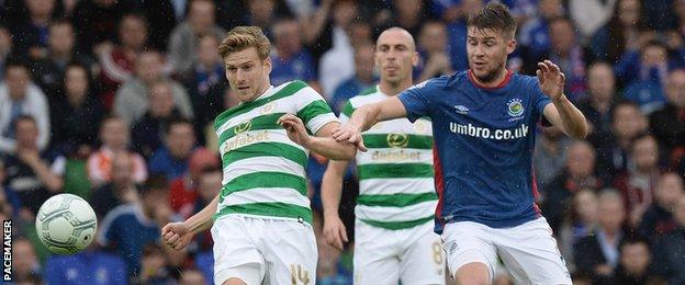 Linfield worked hard to prevent Celtic adding to their two early goals at Windsor Park