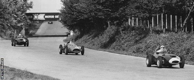 Stirling Moss at the 1958 Italian Grand Prix