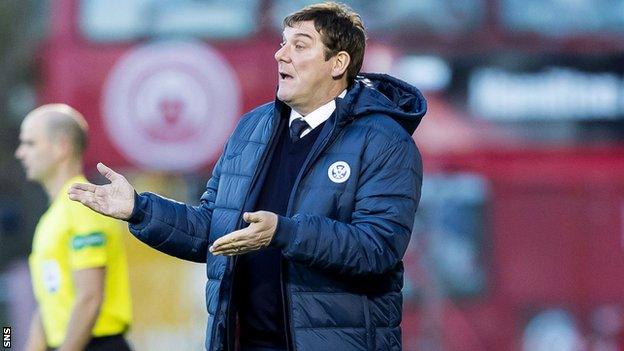 St Johnstone manager Tommy Wright