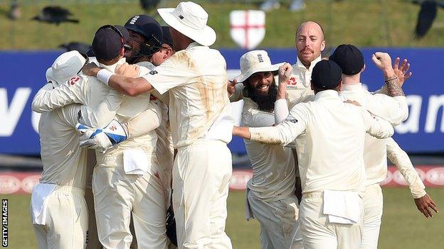 England celebrate