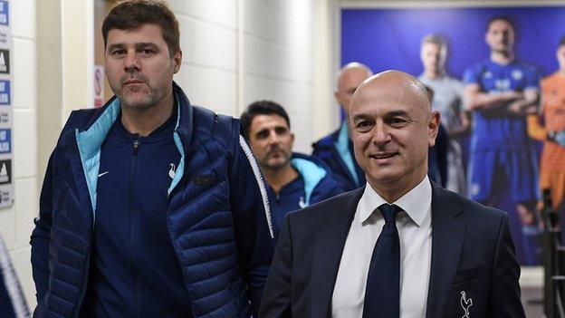 Daniel Levy (right) & Mauricio Pochettino (left)