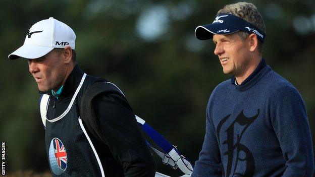 Luke Donald at the British Masters