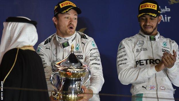 Rosberg and Hamilton