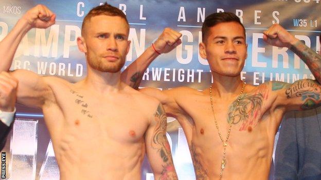 The fight will be Carl Frampton's first since losing his WBA title to Leo Santa Cruz in January