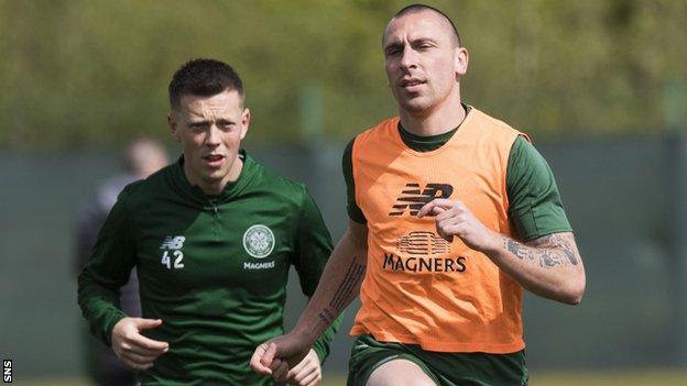 Callum McGregor and Scott Brown