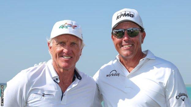 Phil Mickelson and Greg Norman