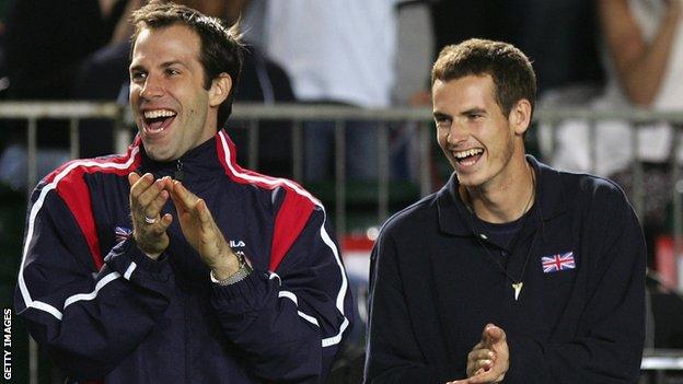 Greg Rusedski and Andy Murray