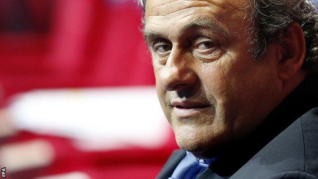 Platini had been Uefa president since January 2007