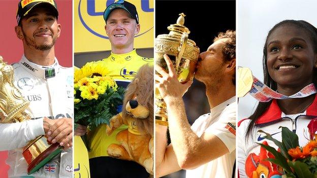 Lewis Hamilton, Chris Froome, Andy Murray, Dina Asher-Smith