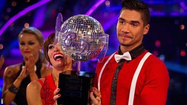 Louis Smith lifts the trophy