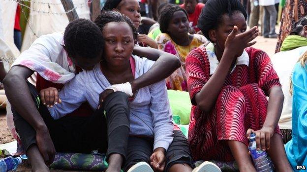 Garissa University students who were rescued