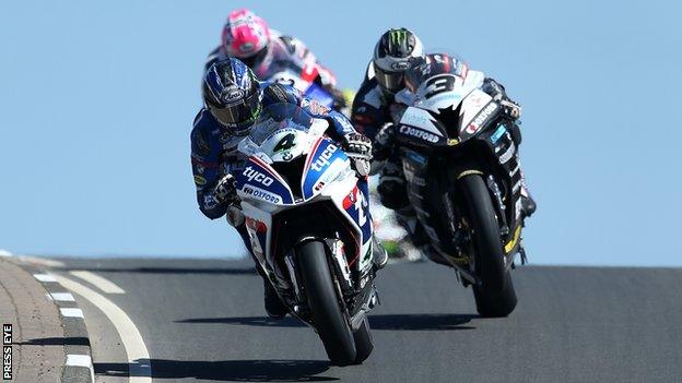 Action from this year's North West 200 over the Triangle circuit