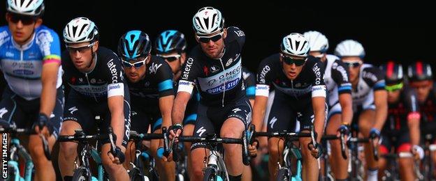 Mark Cavendish during stage eight of the Tour of Britain last year