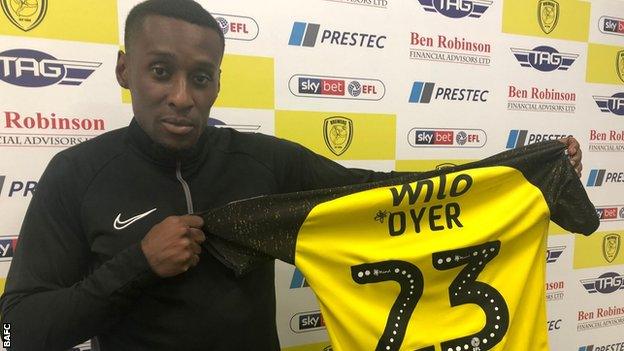 Burton Albion winger Lloyd Dyer