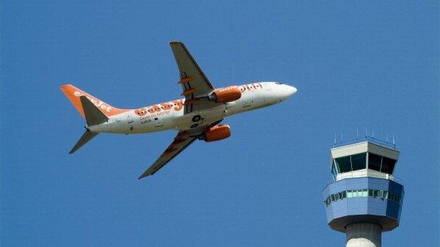 Plane at John Lennon Airport