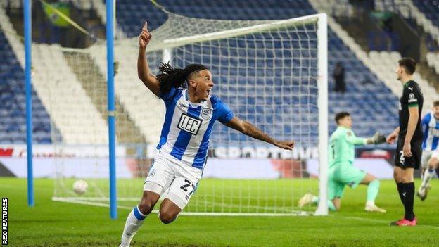 Romoney Crichlow's fourth-minute header opened the scoring at the John Smith's Stadium