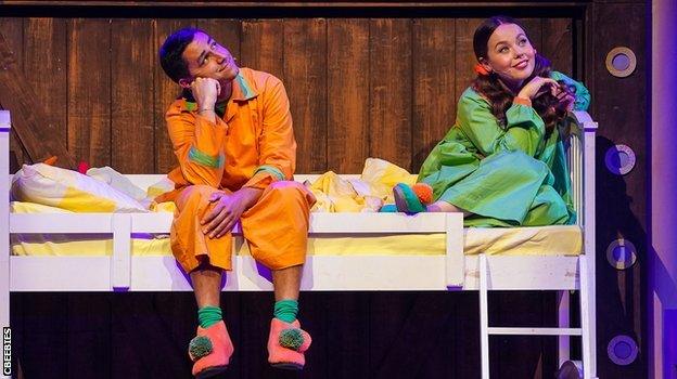 Ben Cajee plays Jack in The Night Before Christmas and Evie Pickerill plays his sister Holly