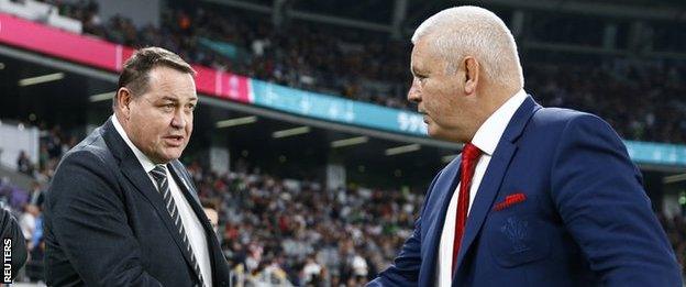 New Zealand coach Steve Hansen and Wales boss Warren Gatland were both overseeing their last games in charge