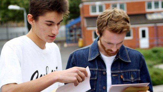 Boys open GCSE results, Bristol