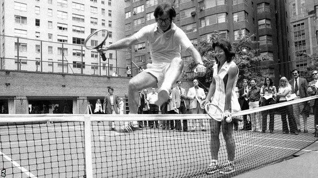 Bobby Riggs and Billie Jean King