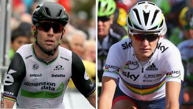 Mark Cavendish and Lizzie Deignan