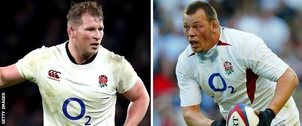 Dylan Hartley and Steve Thompson