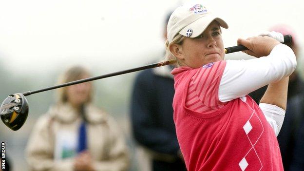 Michele Thomson playing at the 2008 Curtis Cup